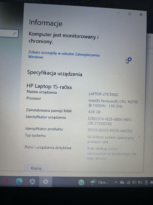 Laptop HP czarny