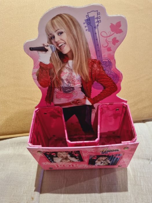 Organizer HANNAH MONTANA pudełko stojak kredki długopis mazak pojemnik