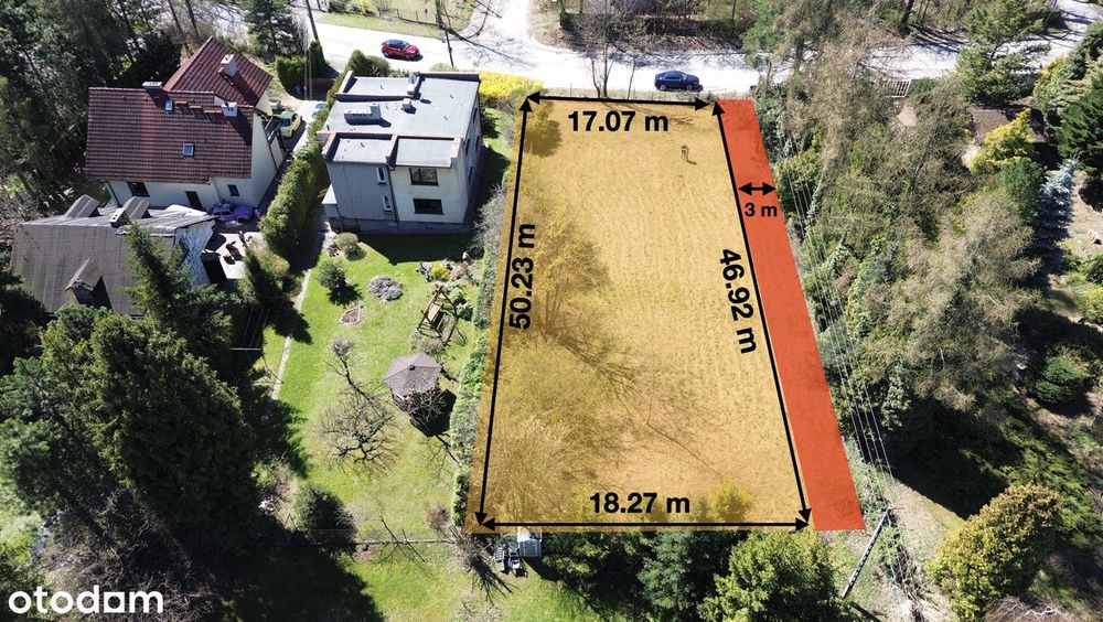 Działka budowlana 999 m² – Cieszyn – BEZ POŚREDNIKÓW