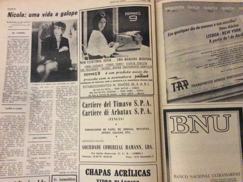 Jornal. Diário de Lisboa. Segunda, 7 de Abril de 1969 - 48.º anivers.