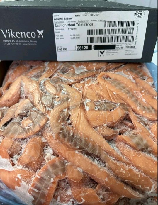Лосось підшкірне/філе /куски/спинки  Норвегія