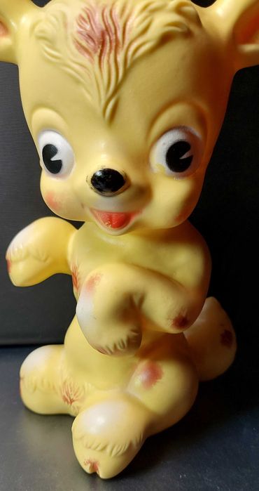 Rare Vintage Squeaking Goat Doll