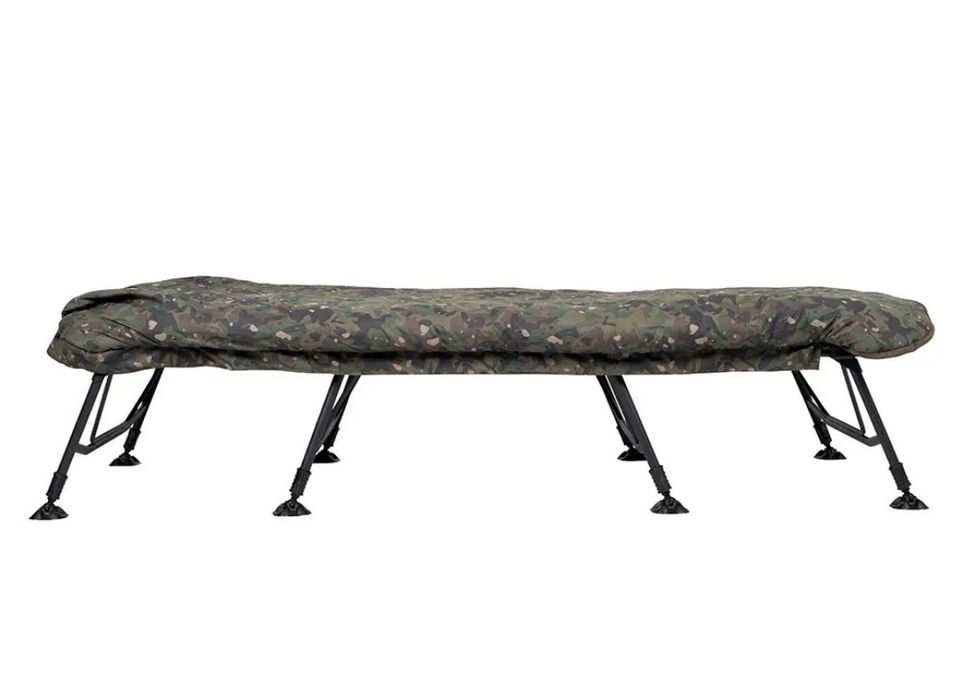 Trakker RLX 8 Wide Camo Bed System - łóżko karpiowe ze śpiworem  Nowe!!!