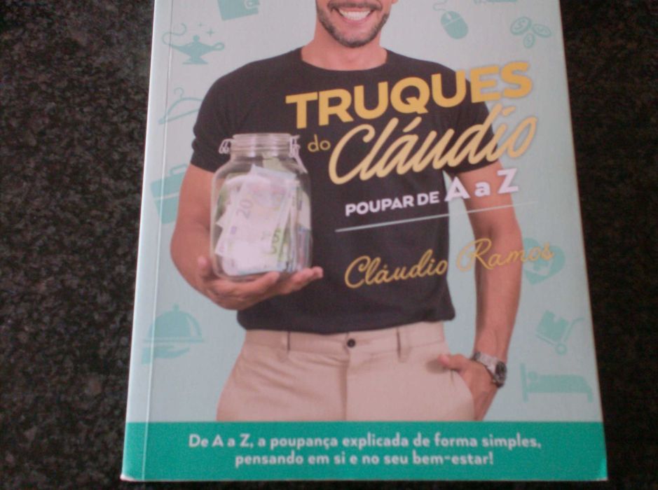 Livro Poupar de A a Z, de Cláudio Ramos, novo