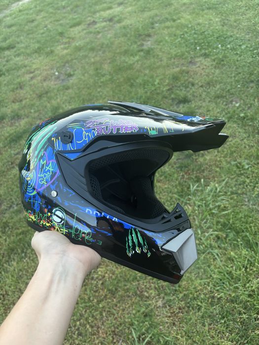 Kask na crossa motocyklowy enduro