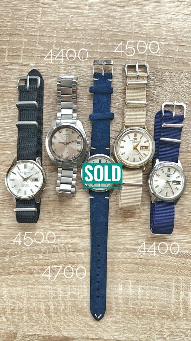 Вінтажні японські годинники 60-80x - Seiko, Orient, Citizen, Ricoh