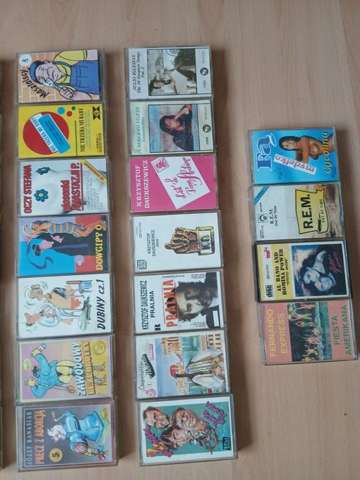 Kasety magnetofonowe kabaret i inne lata 80-90