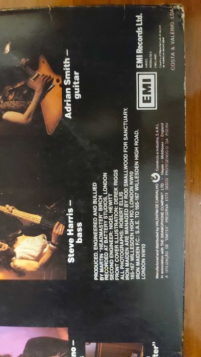 Iron Maiden – Killers (LP) EMI – Edição/Distribuição Portugal