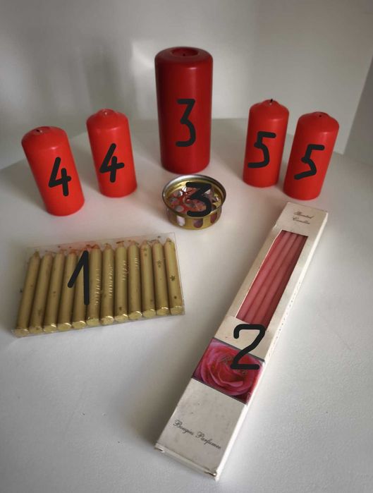 Conjunto de Velas para o Natal