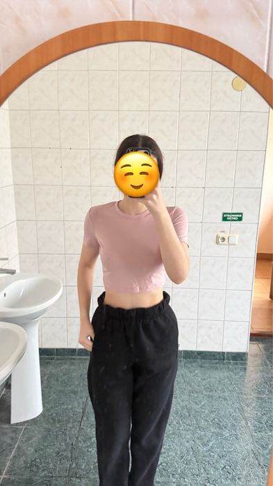 Ніжно-рожевий топ Casual trend