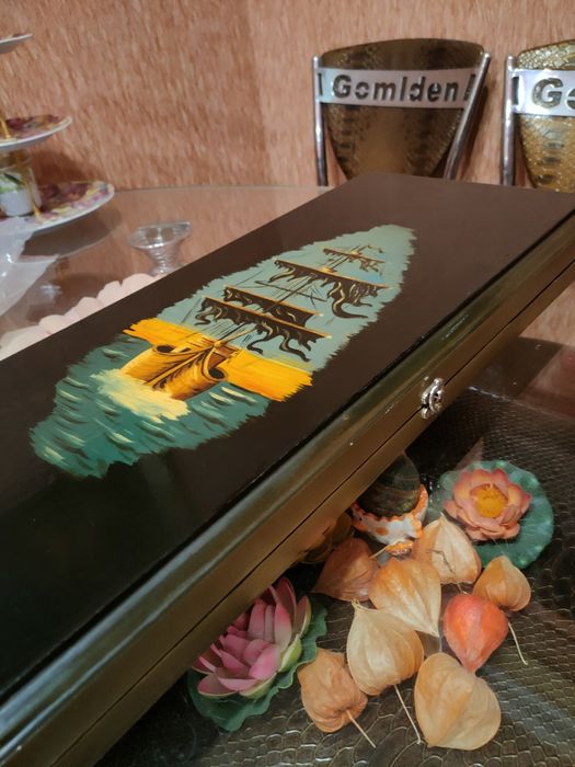 Большой деревянный игровой набор нарды  ИТК 60х54 см.