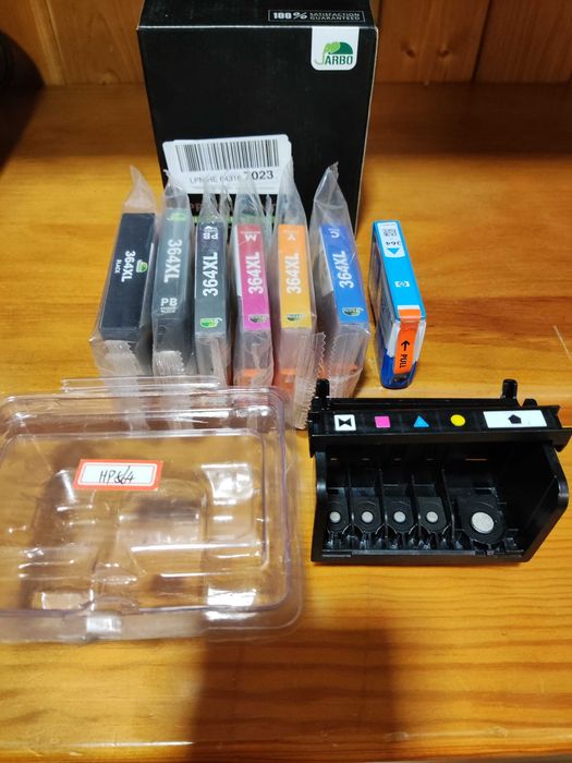 Tinteiros + Cabeça de Impressão HP 364
