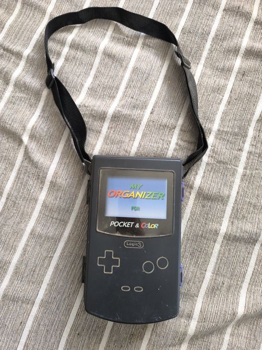 Gameboy color com jogos e caixa