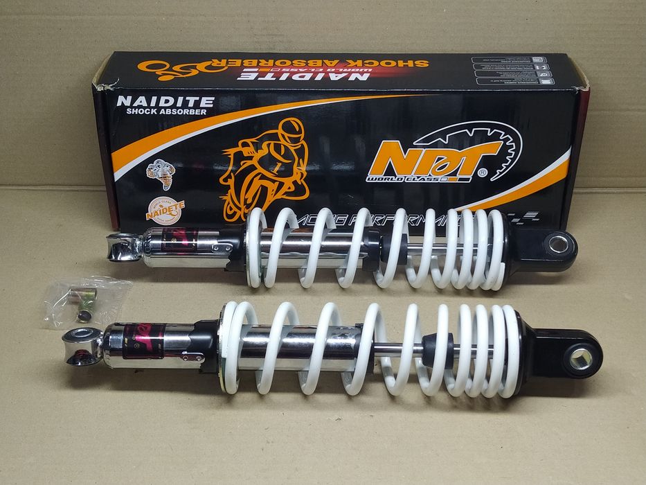 Амортизатори задні мопеда/мотоцикла, мягкі (пара) 340мм "NAIDITE"