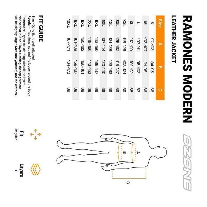 Kurtka skórzana motocyklowa Ramoneska