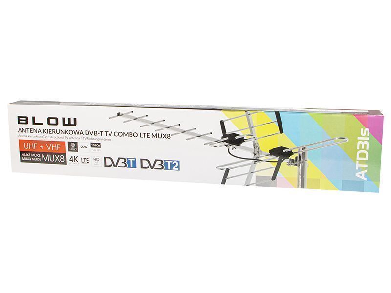 Antena kierunkowa DVB-T2 VHF UHF odbiera MUX8 pasywna zew ATD31S