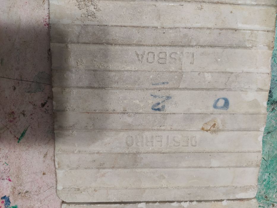 Conjunto de três azulejos - campino saloio