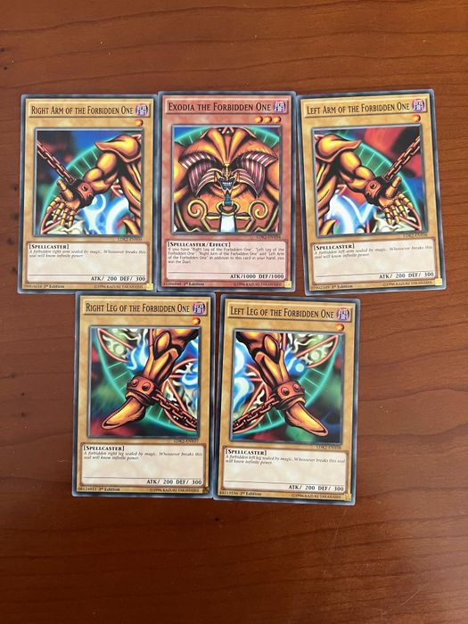 Cartas Yugioh Verdadeiras - Exodia
