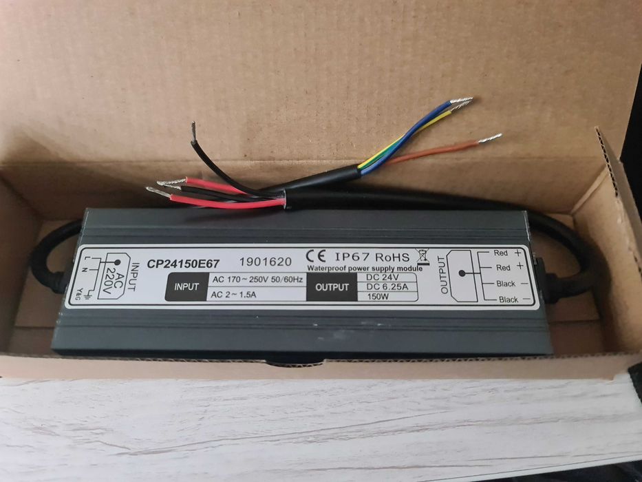 Zasilacz LED 150W HERMETYCZNY 24V nowy