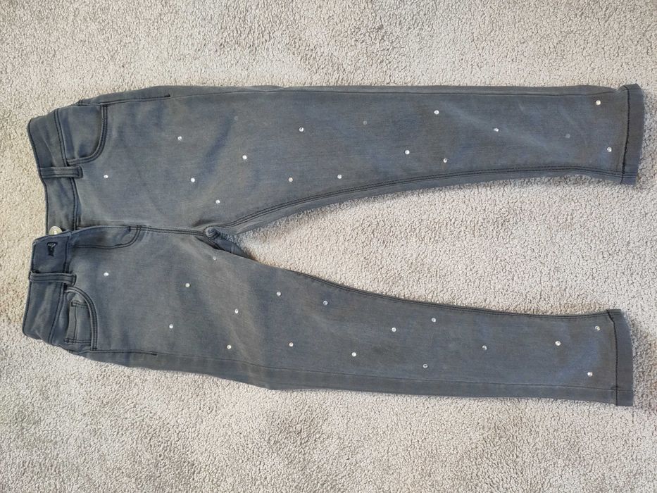 F&F jeansy z kryształkami