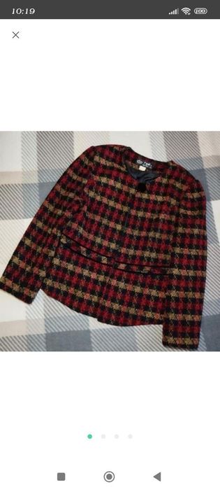 Теплий піджак жакет, твідовий, пиджак