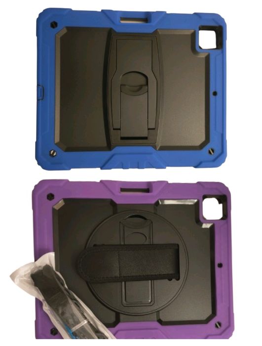 iPad Pro 12.9 2018/2020/2021 case etui fioletowy niebieski