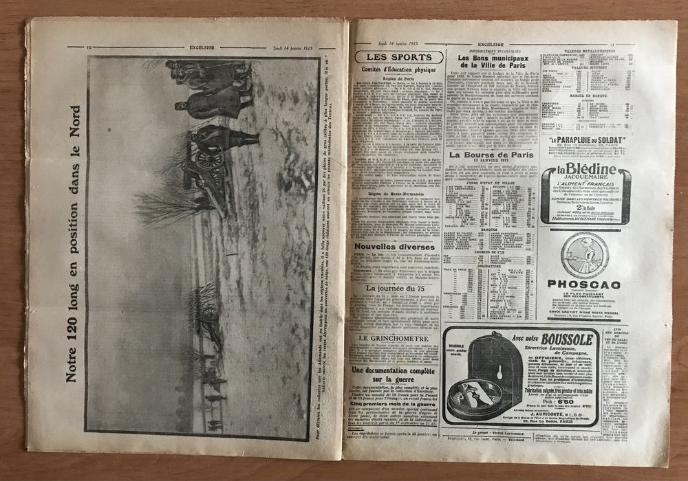 Газета Франции 1915 год