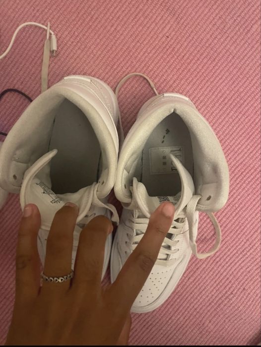 Jordan 1 mid branco original homem/mulher