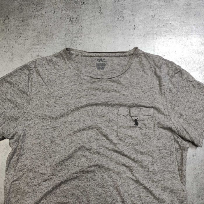 MĘSKA Koszulka Bawełna Pocket Kieszonka Logo Haft PREMIUM Ralph Lauren