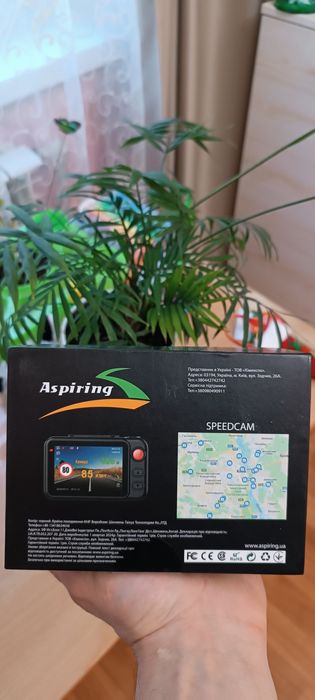 Відеореєстратор Aspiring expert 9 - 2 камери 2к якість + gps + speedca