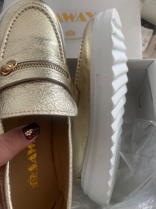Buty ze skóry Saway 38