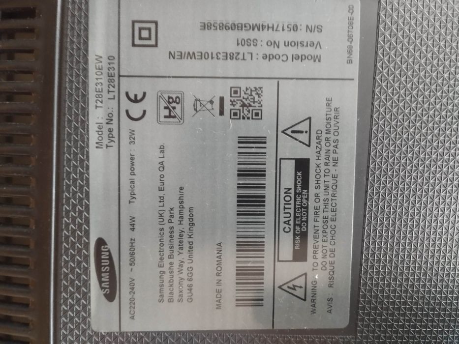 Televisão 28" Samsung LED-HD