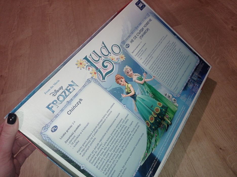 Gra planszowa kraina lodu frozen elsa elza anna gra planszowa Chińczyk