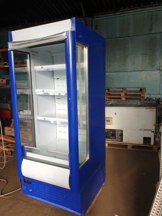 Регал холодильный Эверест бу. Горка холодильная бу. Витрина торговая