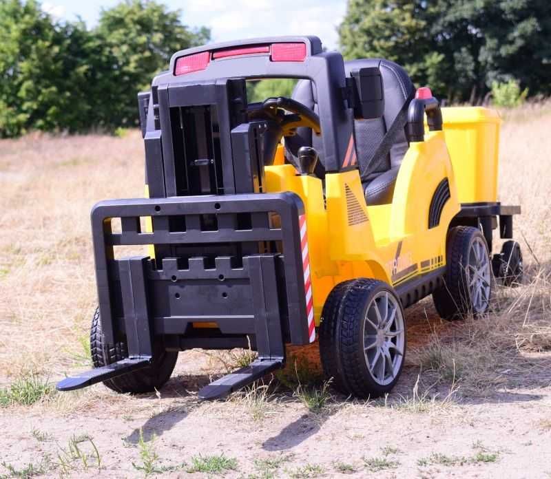 WÓZEK WIDŁOWY Paleciak Ciągnik Elektryczny Auto Akumulator JCB DZIECI