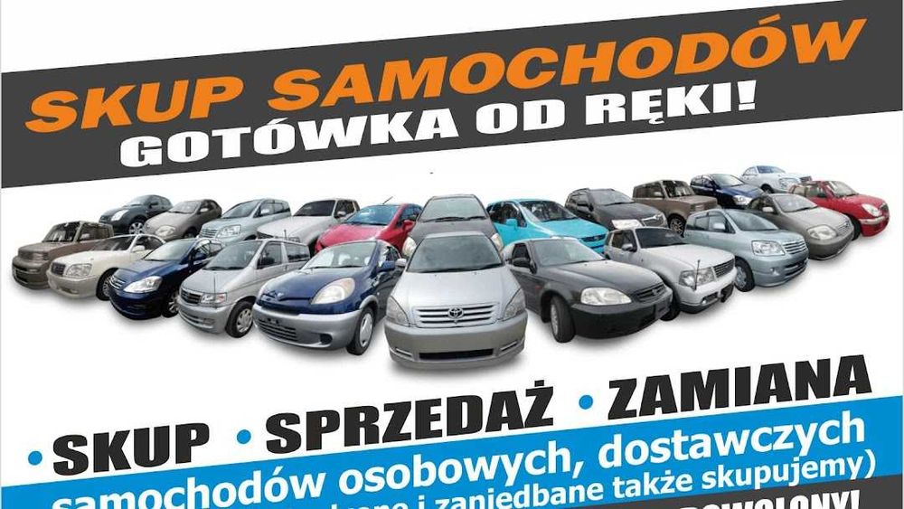 Skup Aut do 5000zł Samochodów Skuterów kasacja złomowanie Poznań