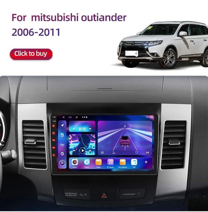 ‼️+Камера‼️Магнитола Mitsubishi Outlander XL 2 ,Peugeot 4007, Android