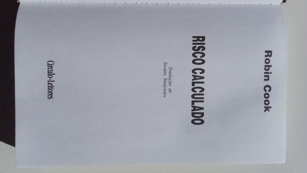 Livro "Risco Calculado" de Robin Cook