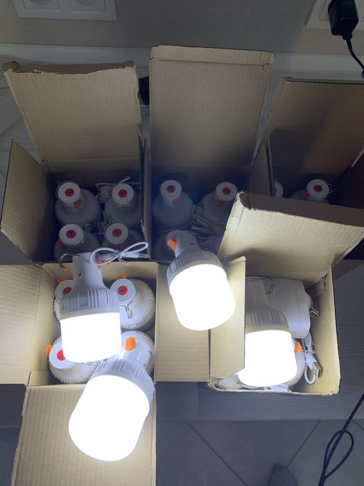 ‼️ Лампочка з акумулятором та гачком, зарядка від USB ‼️