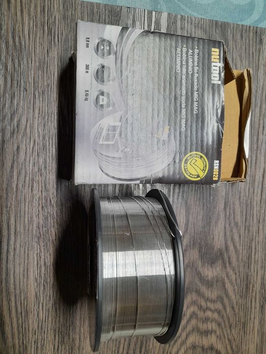 Fio solda fluxa de alumínio 0,8mm 450gr