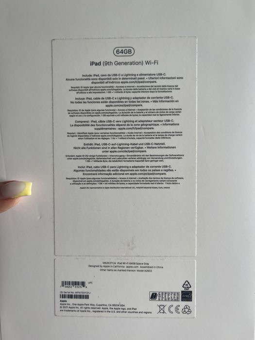Ipad 9th generation ( wi-fi)