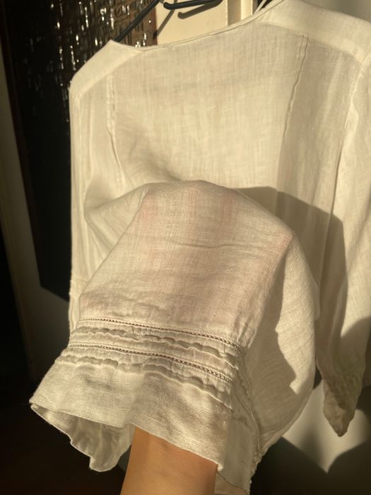 Bluza damska biała Zara basic r M jak nowa