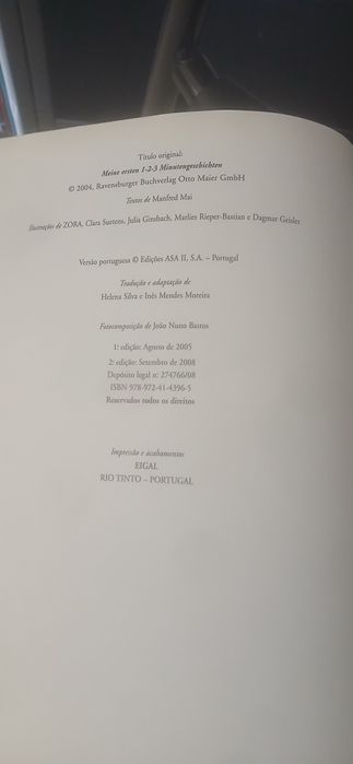 Histórias de 1, 2, 3 minutos