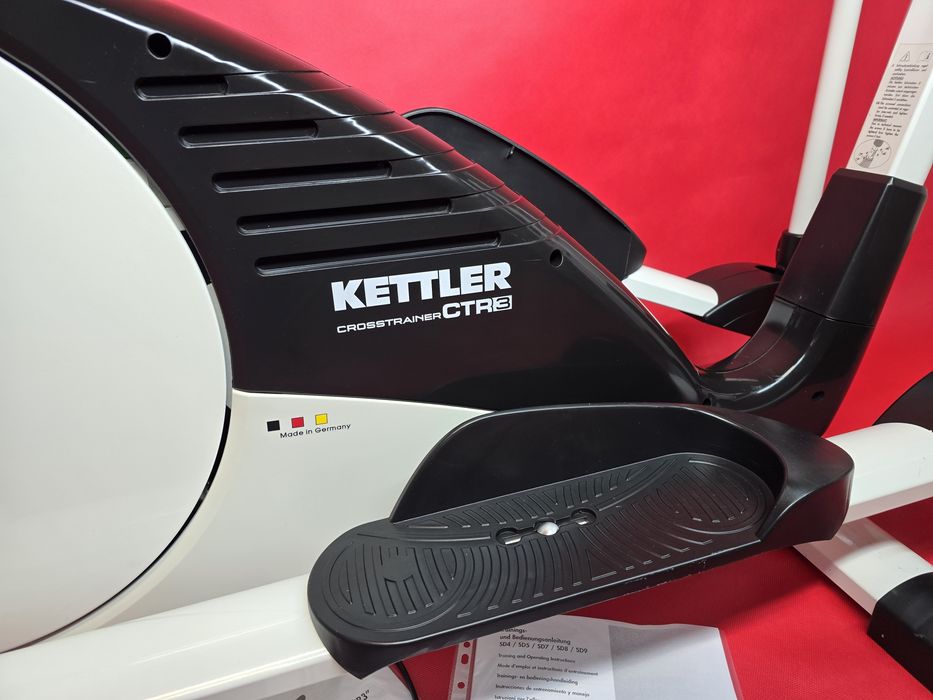 Orbitrek Kettler CTR3 do 150kg. Mocny Elektro-Magnetyczny Trenażer Eliptyczny Cichy Bezpieczny na Stawy Gwarancja