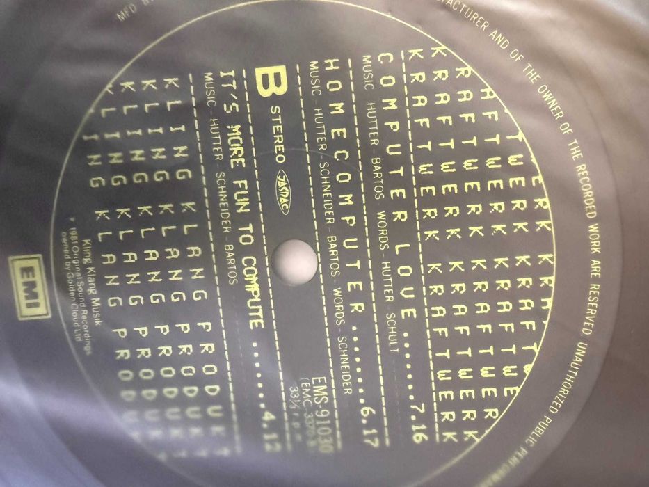 Kraftwerk – Computer World Japan Vinyl LP | EMS‑91030