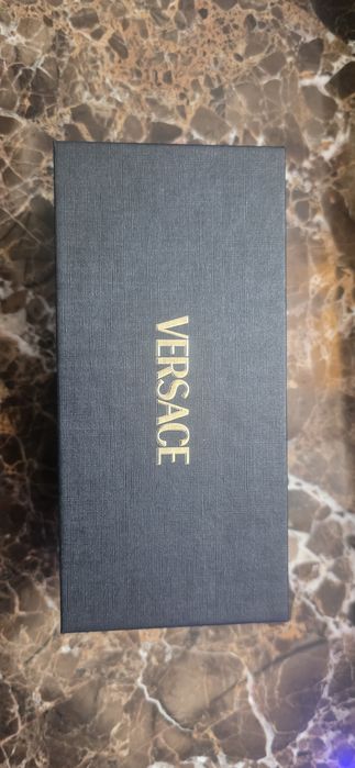 Oryginalny Zestaw Versace Pudełko Etui Sciemniacz Chusteczka Nowe