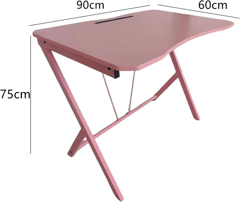 Mesa de gaming secretária em fibra de carbono 90 x 60 x 75 cm - NOVO