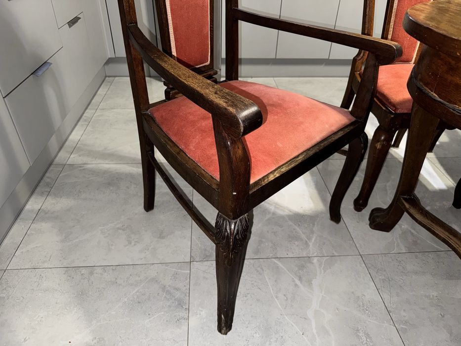 Stół owalny 140x90 wraz z 6 krzesłami