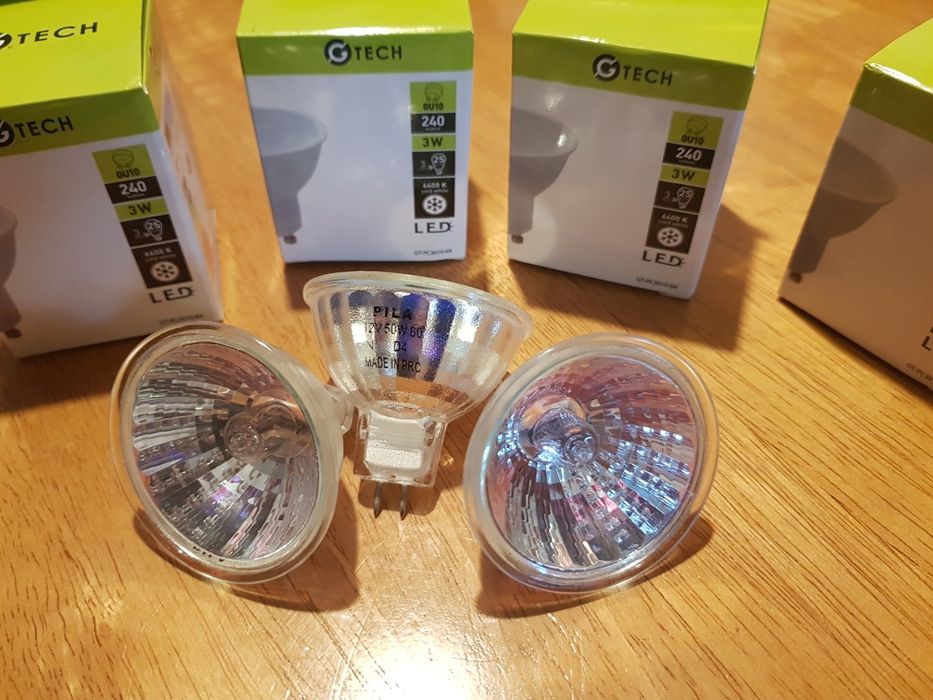 Żarówki LED, 4NOWE, 250 lumenów, zimny biały + gratis 3 żarówki