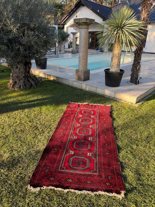 Dywan Wełniany Kaszmirowy Perski Iran Beludz 230x105 galeria 8 tys